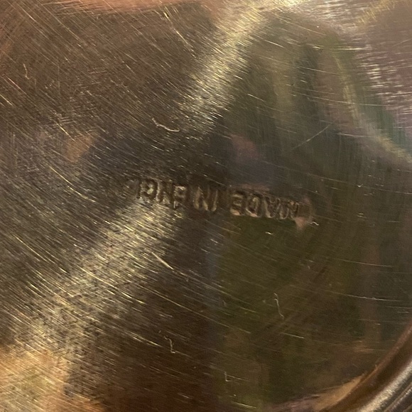 Beautiful Vintage Gold Brass Planter Pot Jardiniere Embossed Roses Lions Feet - Picture 4 of 10